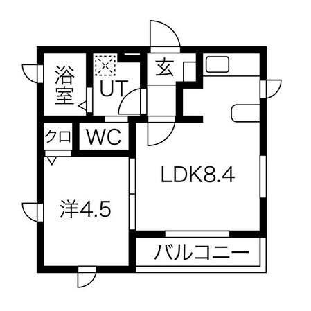 道徳駅 徒歩3分 3階の物件間取画像